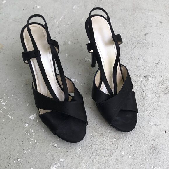 Jil Sanders Satin peep toe - Picture 1 of 9